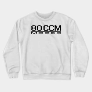 80cc Moped Emblem (Black) Crewneck Sweatshirt